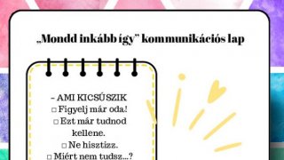 Mondd inkább így” kommunikációs lap - munkalap